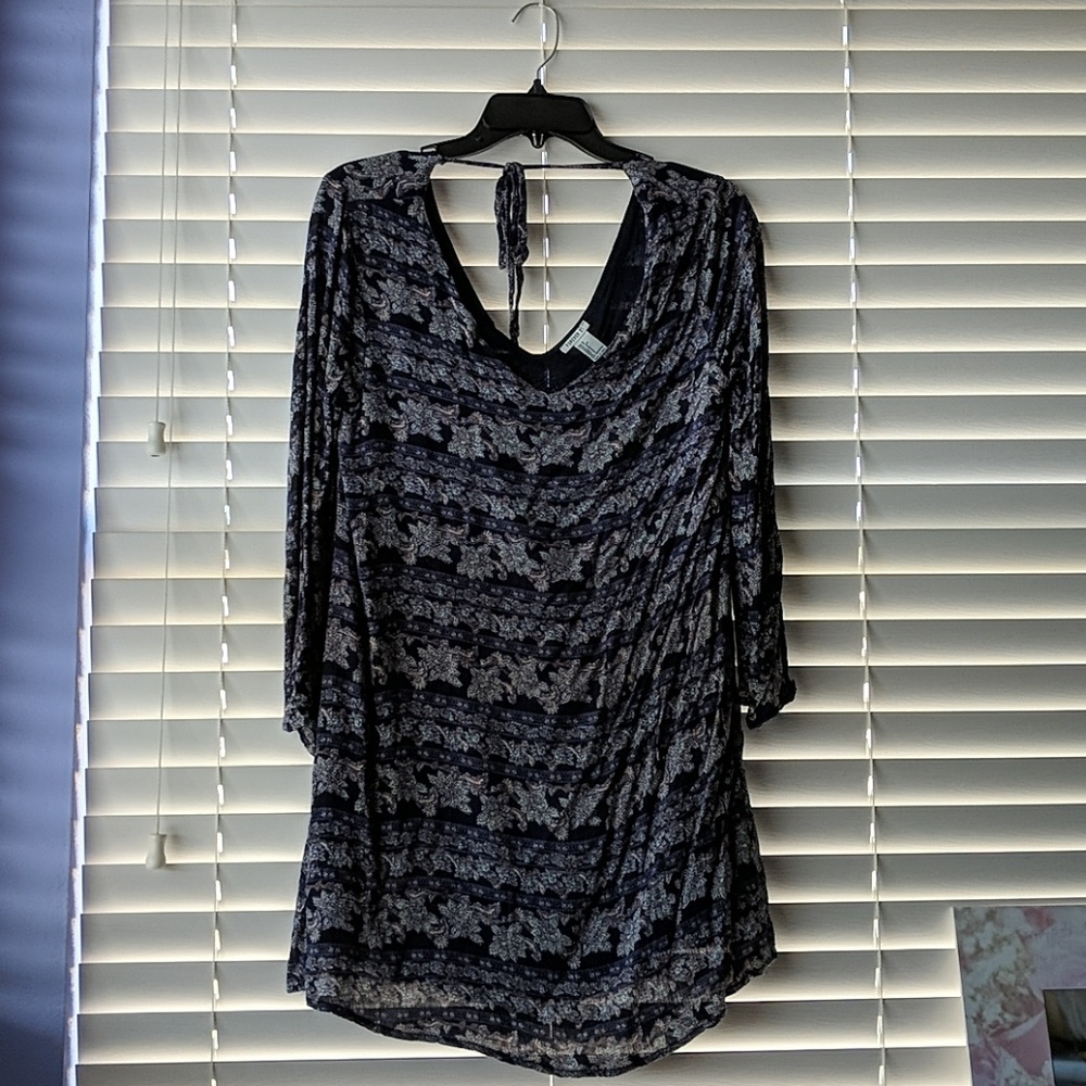 Forever 21 Long Sleeved Printed Dress